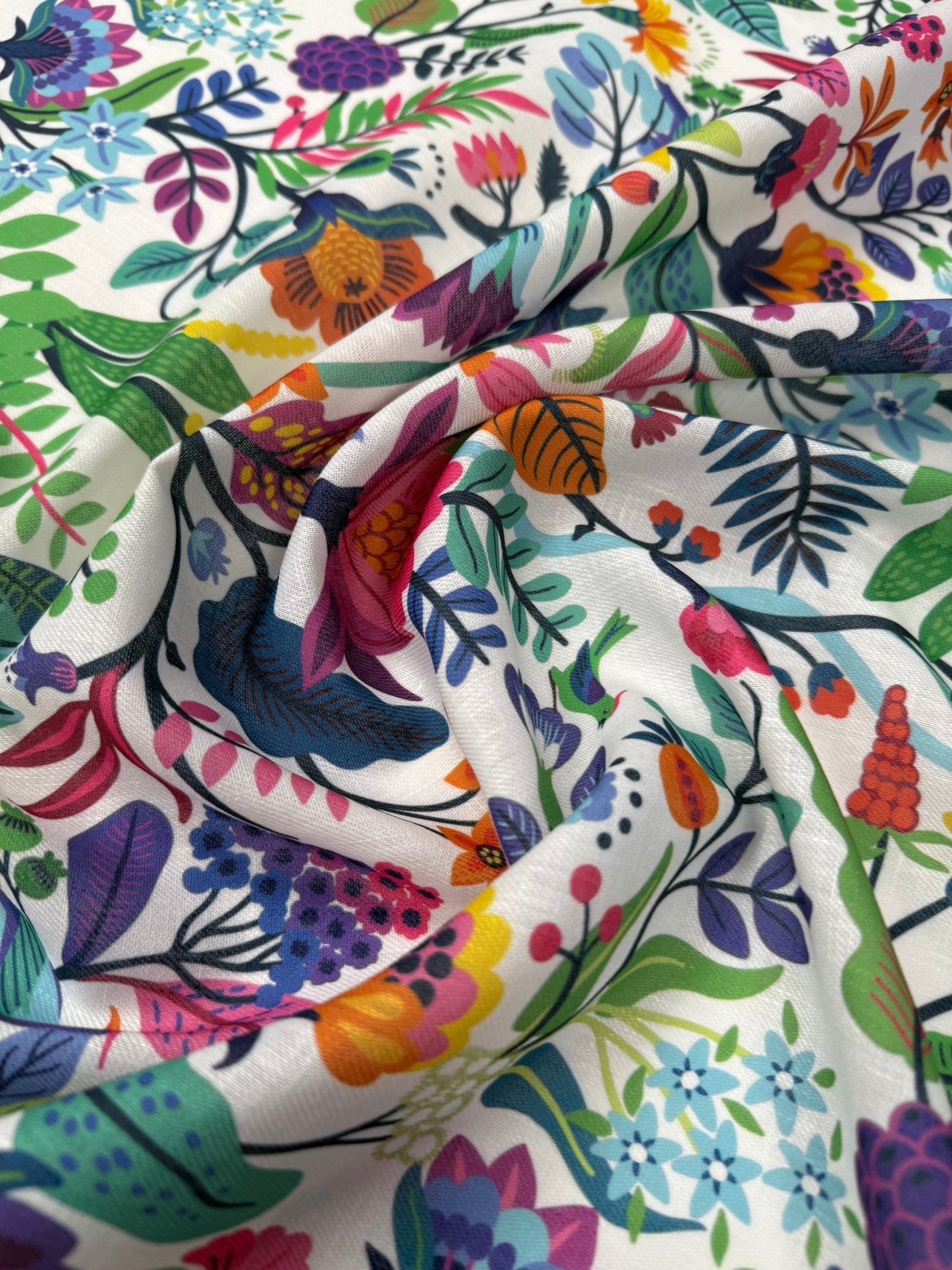 Mexican Flowers Fabric by the Metre