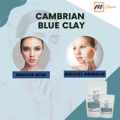 mGanna Cambrian Blue Clay (2 lb / 908 g) – Facial Masks, Scrubs, Body Wraps & Soap Making