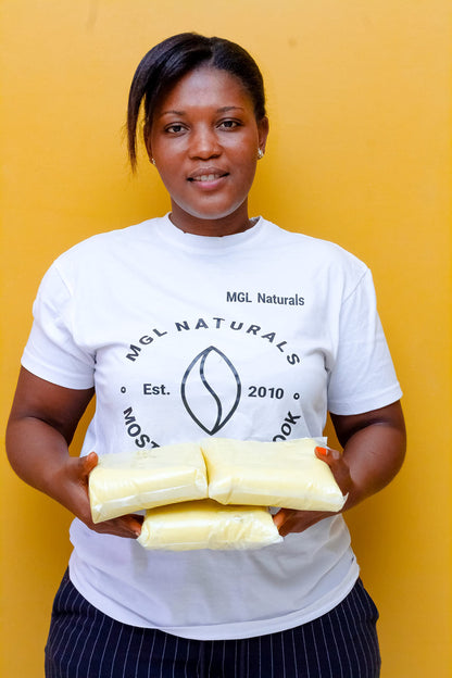 MGL Naturals Raw African Shea Butter Ivory – 5 lb, 100% Pure & Unrefined from Ghana