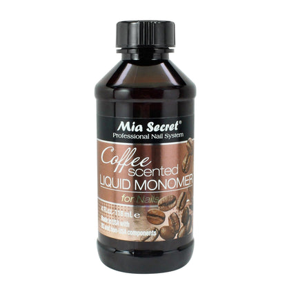 Mia Secret Coffee Scented Liquid Monomer – EMA Monomer for Acrylic Nails (4 oz)
