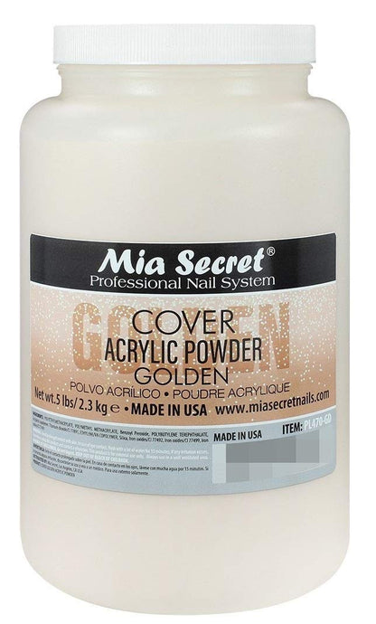 Mia Secret Cover Golden Acrylic Powder (5 lbs) – Salon-Quality Nails