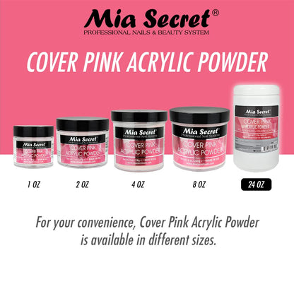 Mia Secret Cover Pink Acrylic Powder – 1.5 lbs | Smooth, Self-Leveling & Long-Lasting Nail Enhancements