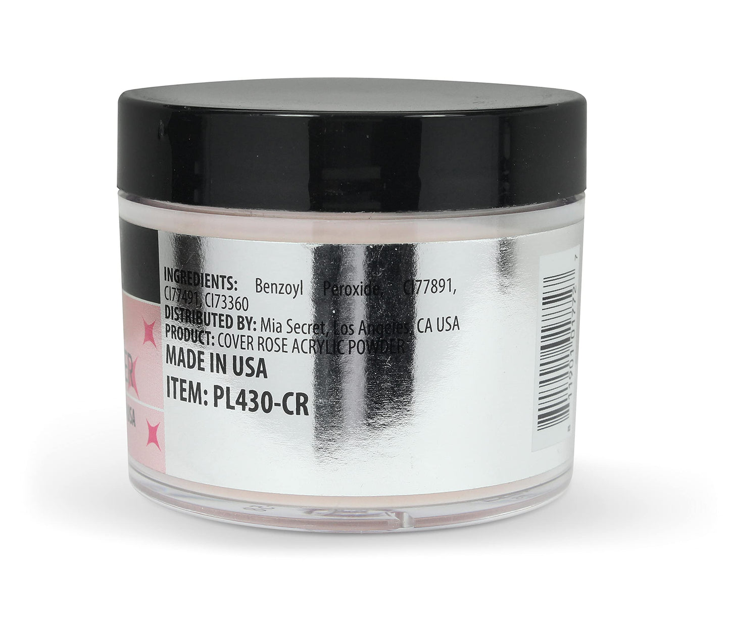 Mia Secret Cover Rose Acrylic Powder 2 Oz | Natural Rose Nail Color for Acrylic Nails