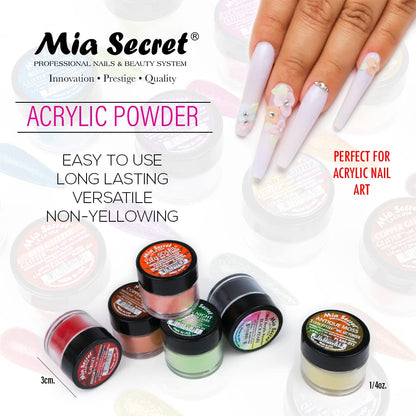 Mia Secret Nail Art Las Vegas Acrylic Powder – 6 Piece Collection