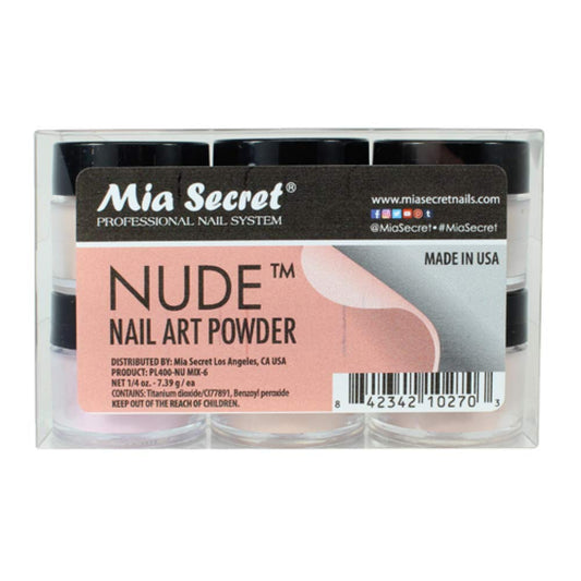 6pc Mia Secret Nude Collection Acrylic Nail Art Powder