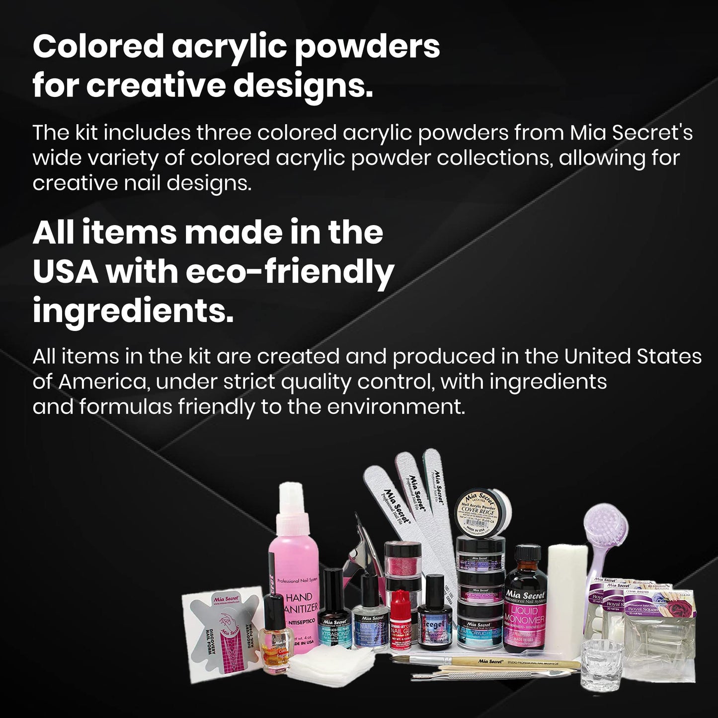 Mia Secret Professional Acrylic Nail Kit for Beginners | Complete Starter Set