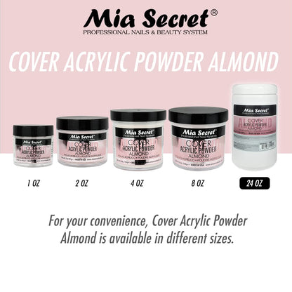 Mia Secret Acrylic Powder Cover Almond 1.5 lb | Salon-Quality Nails