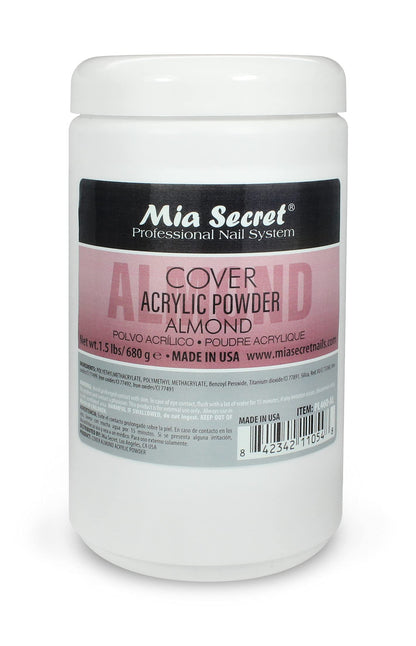 Mia Secret Acrylic Powder Cover Almond 1.5 lb | Salon-Quality Nails