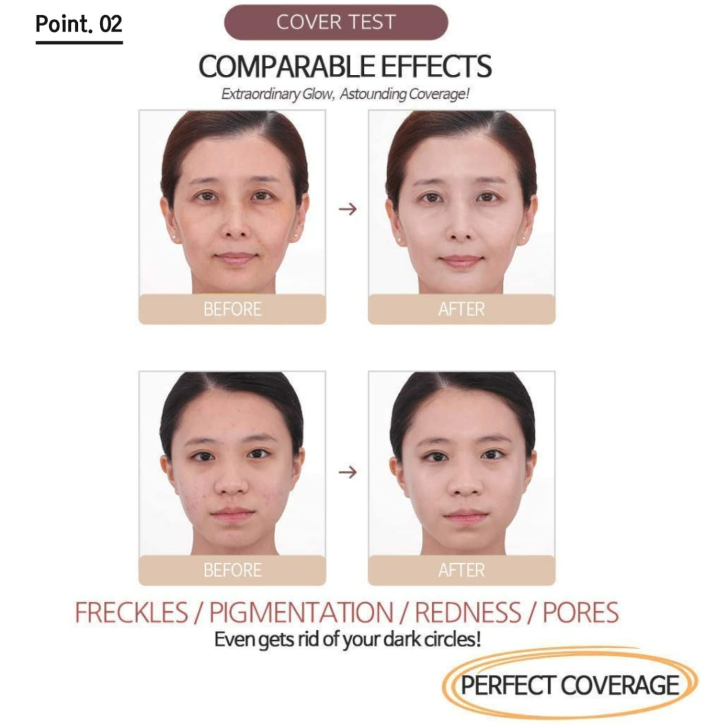 MIBA Ionized Calcium Foundation Double Cushion RX Refill No.21 | Big Cushion Season 2
