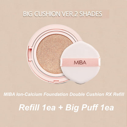 MIBA Ionized Calcium Foundation Double Cushion RX Refill No.21 | Big Cushion Season 2