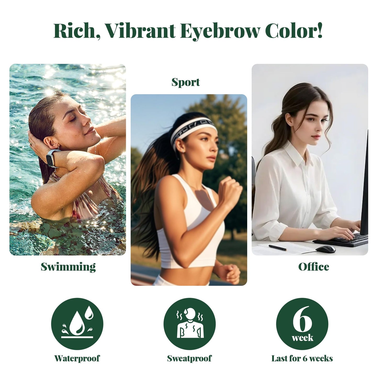 MIBYLEN Lash & Brow Color Kit with Olive Oil – Safe DIY Salon-Quality Black