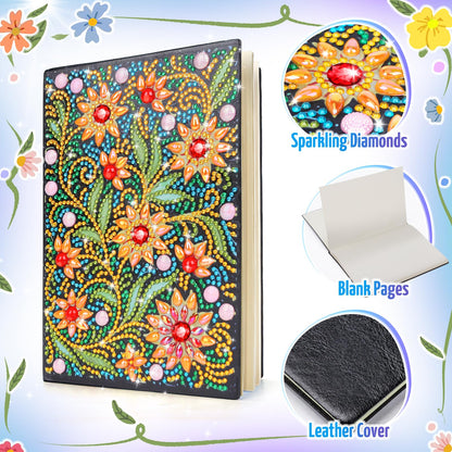 Micaracy Diamond Art Craft Kits for Girls 5-12 | Gift Box Diary Notebook Set