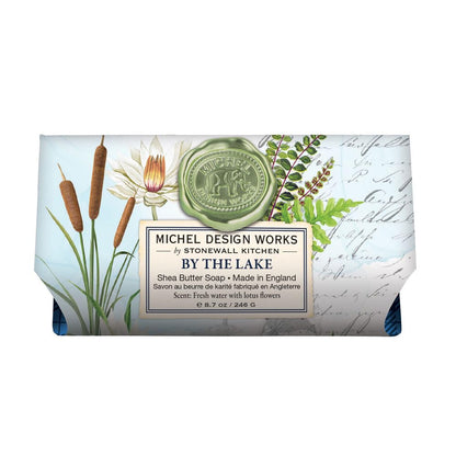 Michel Design Works Large Bath Soap Bar by the Lake – 8.7 oz, Triple‑Milled, Handmade in England