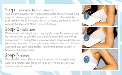 MicrodermaMitt Original Deep Exfoliating Mitt for Body | Premium Turkish Kessa Glove