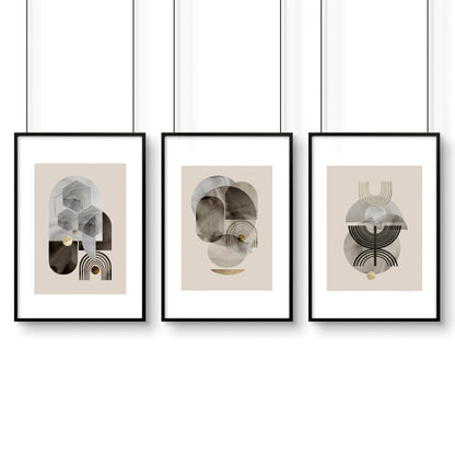 Pictures for Living Room – Neutral Set of 3 Wall Art