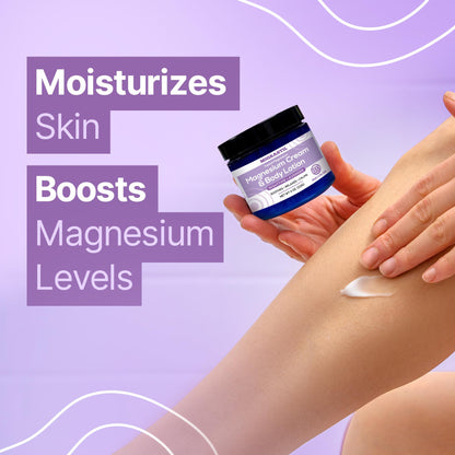 MIGRASTIL Nighttime Lavender Magnesium Cream – 250mg Magnesium for Sleep & Relaxation
