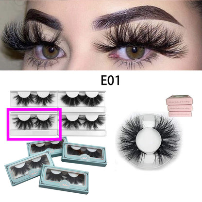 Mikiwi 25mm Mink Lashes Bulk Pack – 5 Pairs | 3D Real Mink Lashes, Cruelty-Free, Dramatic Full-Strip