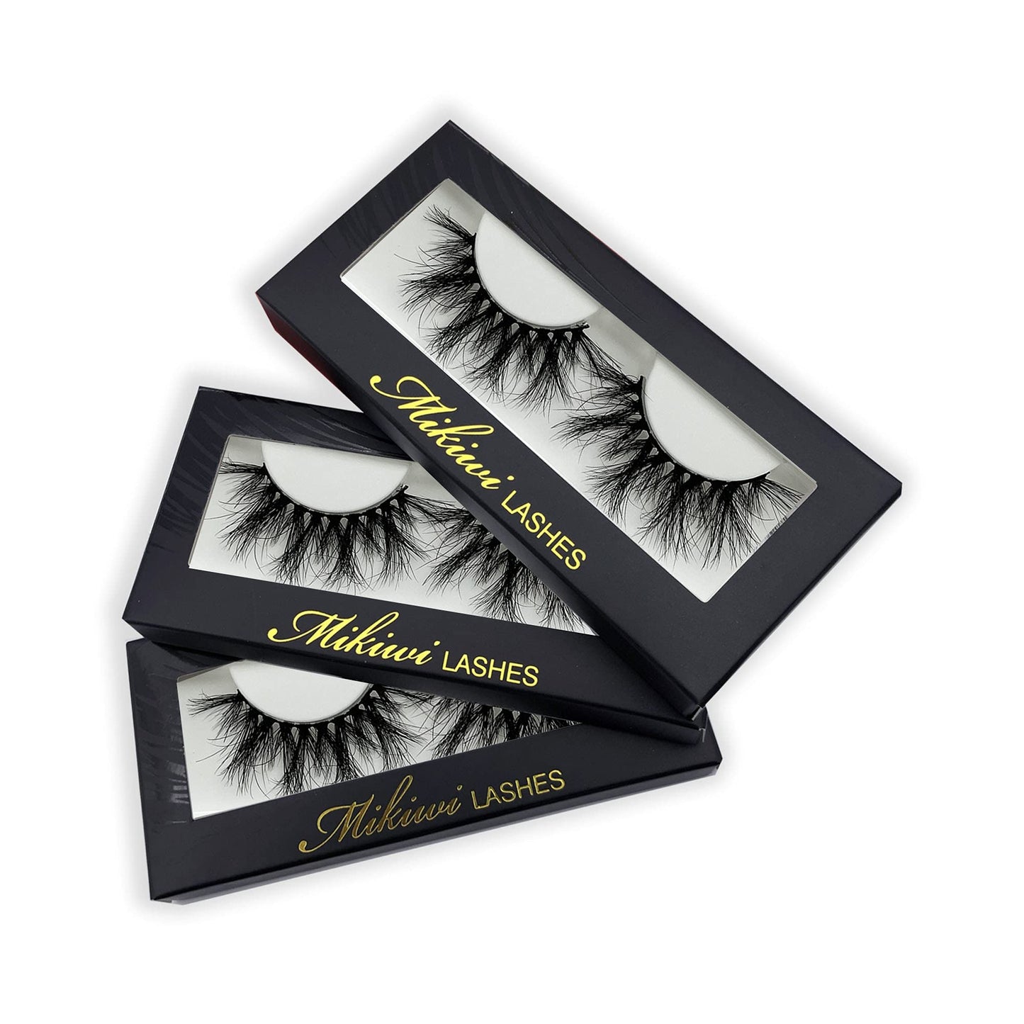 Mikiwi 5D Mink Lashes – Full-Strip, 20-22mm, Super Fluffy Dramatic Lashes, Handmade & Cruelty-Free