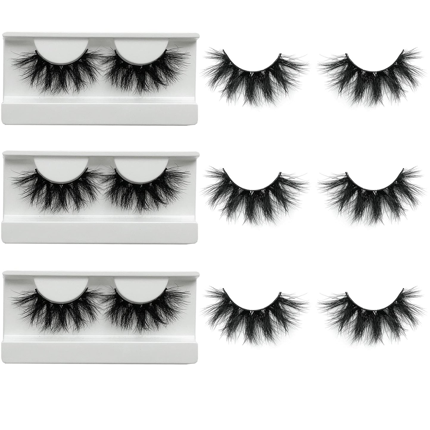 Mikiwi Mink Lashes 5D – Ultra-Soft, 20-22mm Dramatic Full Strips