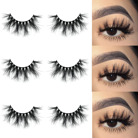 Mikiwi 5D Mink Lashes – Full-Strip, 20-22mm, Super Fluffy Dramatic Lashes, Handmade & Cruelty-Free