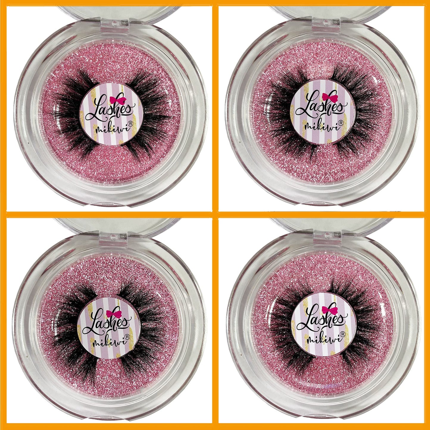 Mikiwi Mink Lashes Natural Look – 5D 14-18mm, Cruelty-Free Reusable Lashes