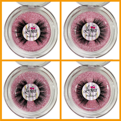 Mikiwi Mink Lashes Natural Look – 5D 14-18mm, Cruelty-Free Reusable Lashes