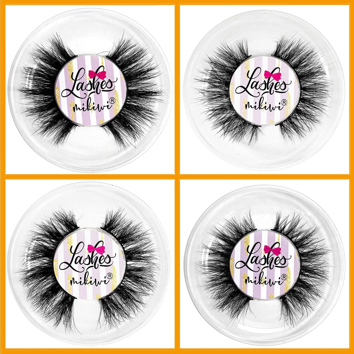 Mikiwi Mink Lashes Natural Look – 5D 14-18mm, Cruelty-Free Reusable Lashes
