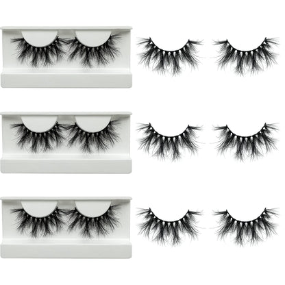 Mikiwi 5D Mink Lashes – Full-Strip, 20-22mm, Super Fluffy Dramatic Lashes, Handmade & Cruelty-Free