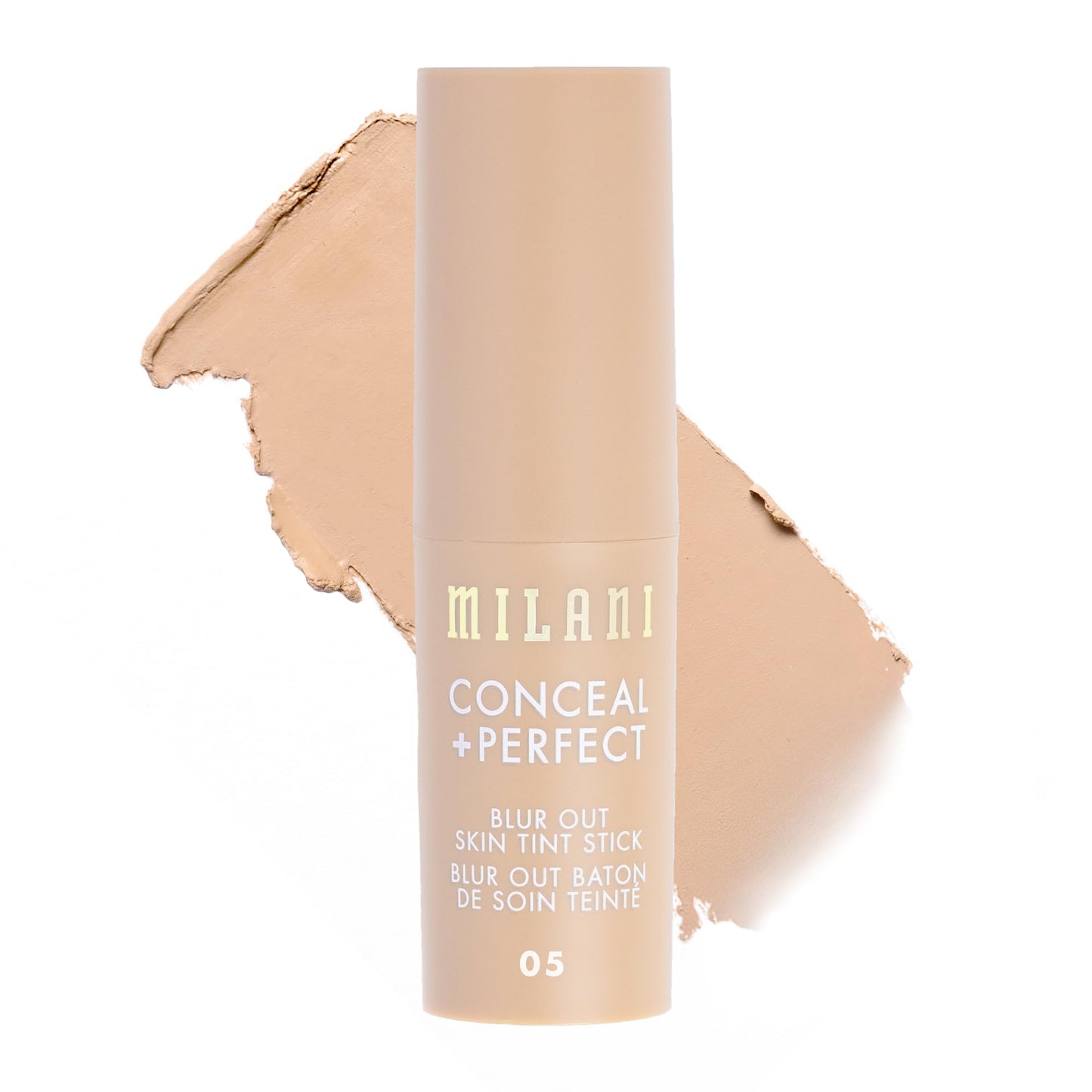 Milani Conceal + Perfect Blur Out Skin Tint Stick Shade 05 – Buildable, Soft-Matte, Second-Skin Finish