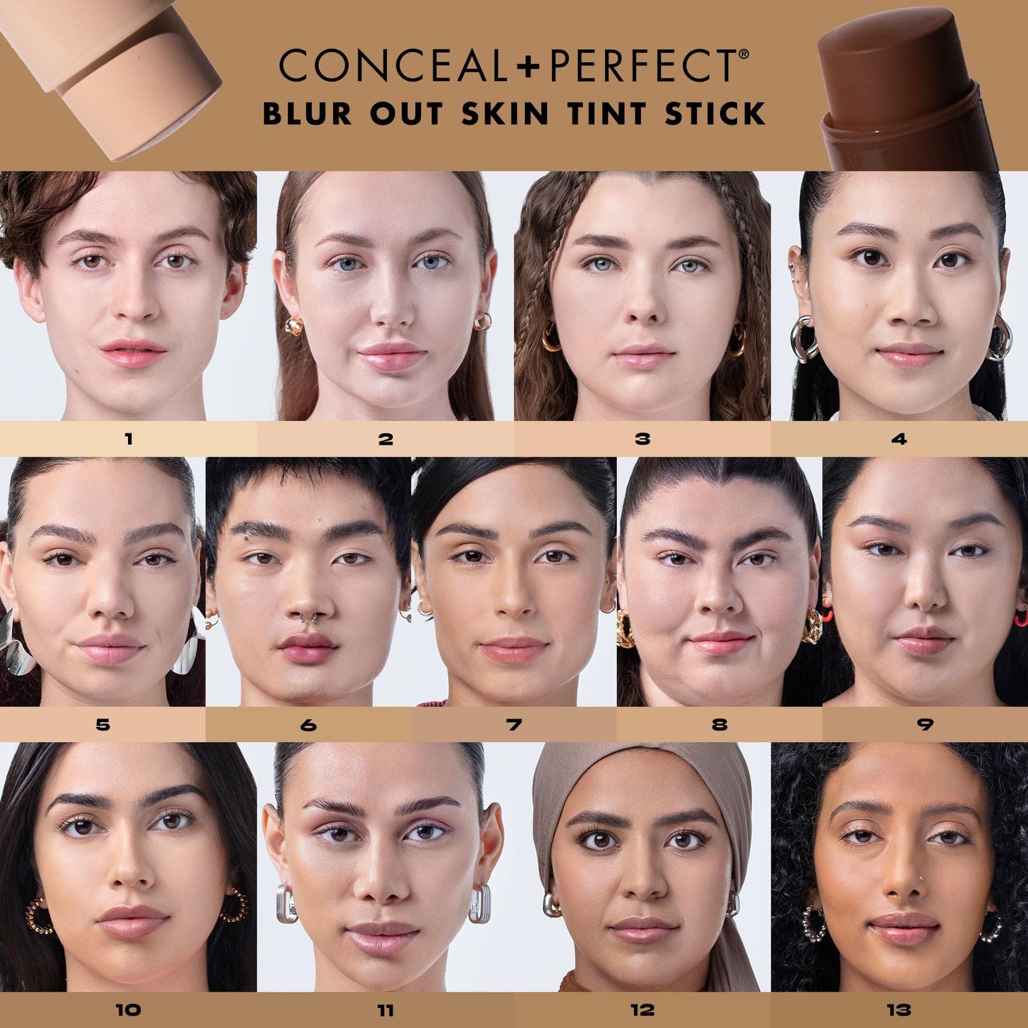 Milani Conceal + Perfect Blur Out Skin Tint Stick Shade 05 – Buildable, Soft-Matte, Second-Skin Finish