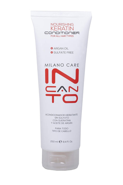 Milano Care Incanto Nourishing Keratin Conditioner – Anti-Frizz, Keratin + Argan Oil, Sulfate & Paraben Free