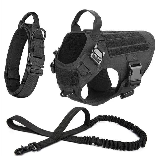 Military Grade Tactical Dog Harness Set