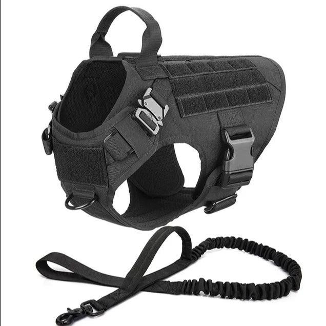 Military Grade Tactical Dog Harness Set