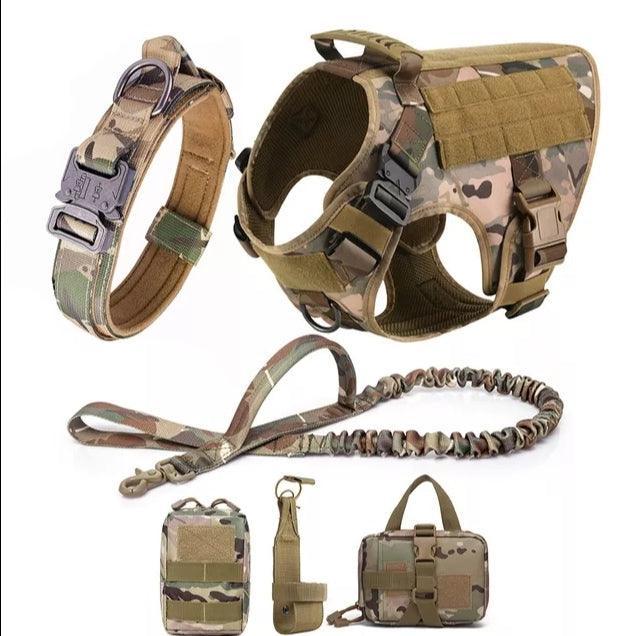 Military Grade Tactical Dog Harness Set