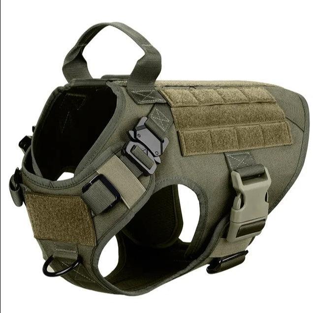 Military Grade Tactical Dog Harness Set