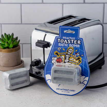 MilkToast Brands Toaster Bath Bomb – Funny Gag Gift for Adults, Office Pranks, White Elephant