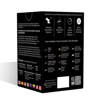 MinaiBrow Mina ibrow Hair Color Refill Pack Black — Long-Lasting Natural Spot Coloring, No Ammonia