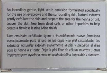 MINA Brow Scrub by MinaiBrow – Prepare Brows for Henna or Tint (50ml)