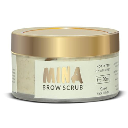 MINA Brow Scrub by MinaiBrow – Prepare Brows for Henna or Tint (50ml)