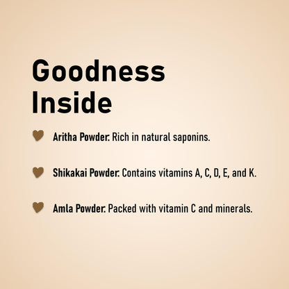minature Amla, Aritha & Shikakai Combo (Pack of 3) – Natural Hair Care for All Hair Types | 3 x 100g