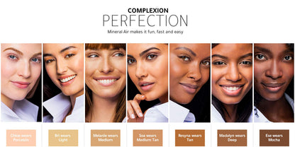 Mineral Air Complexion Starter Kit: Deep Tone, Four-in-One Mineral Foundation & One-Touch Coverage