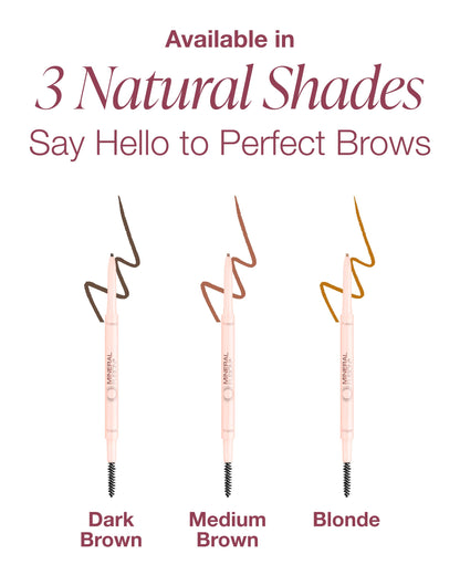 Mineral Fusion Retractable Brow Pencil (Medium Brown) – 2025 Beauty Heroes Award Winner | Shape & Define