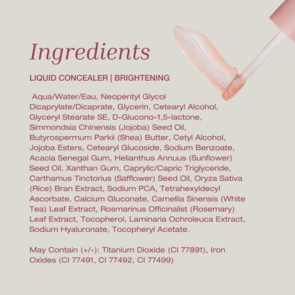 Mineral Fusion Liquid Concealer Brightening – Full Coverage, Hydration & Glow