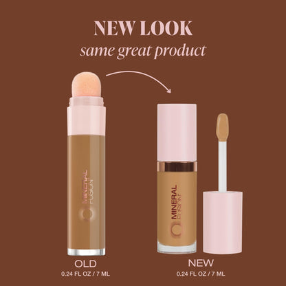Mineral Fusion Liquid Concealer Medium Deep – Vegan, Full-Coverage Under-Eye + Spot Concealer