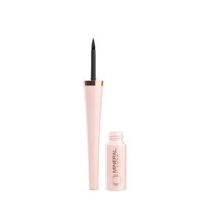 Mineral Fusion Liquid Eyeliner Ebony – Long-Wearing, Gentle, Fragrance-Free