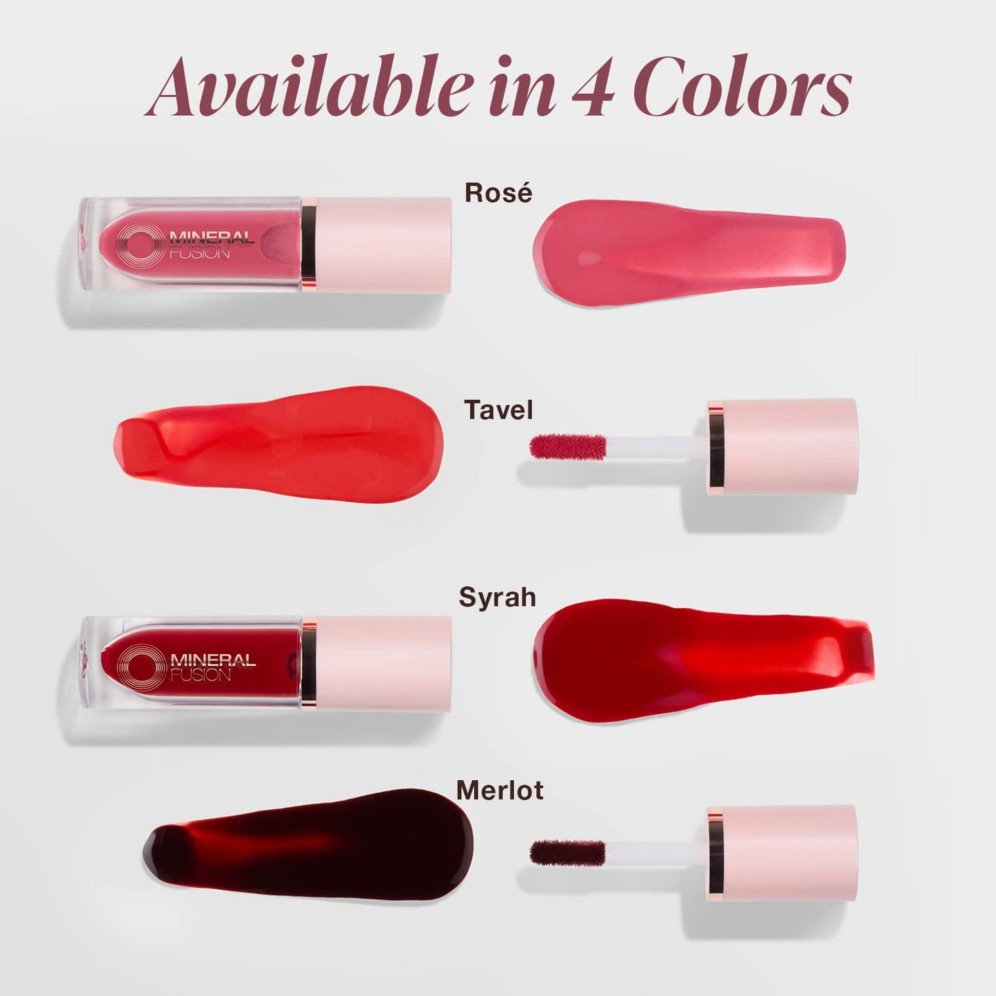 Mineral Fusion 2-in-1 Lip & Cheek Stain Rose – Hydrating Matte Color (0.10 oz)