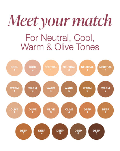 Mineral Fusion Full Coverage Liquid Foundation Cool 1 Fair - Lightweight Hydrating Matte Finish
