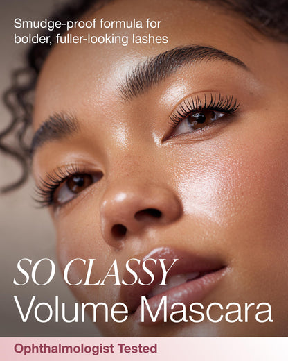 Mineral Fusion So Classy Volume Mascara (Black) – Hypoallergenic, Smudge-Proof, Fuller-Looking Lashes