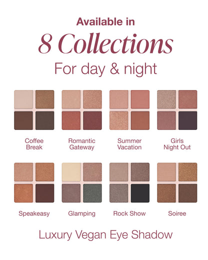 Mineral Fusion Soiree Eyeshadow Palette | Vegan Eye Makeup with Matte, Satin, and Shimmer Finishes