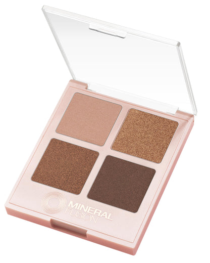 Mineral Fusion Soiree Eyeshadow Palette | Vegan Eye Makeup with Matte, Satin, and Shimmer Finishes